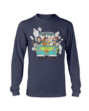 Load image into Gallery viewer, CHEECH AND CHONG WITH SCOOBY SMOKE T-SHIRT Unisex Long Sleeve Tee