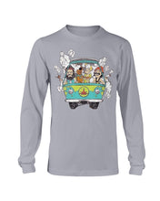 Load image into Gallery viewer, CHEECH AND CHONG WITH SCOOBY SMOKE T-SHIRT Unisex Long Sleeve Tee