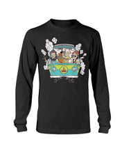 Load image into Gallery viewer, CHEECH AND CHONG WITH SCOOBY SMOKE T-SHIRT Unisex Long Sleeve Tee