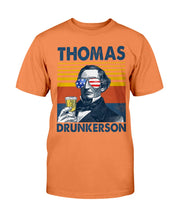 Load image into Gallery viewer, US Drink Thomas Drunkerson V-Neck T-Shirt - Independence Day - Happy 4 Of July
