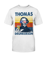 Load image into Gallery viewer, US Drink Thomas Drunkerson V-Neck T-Shirt - Independence Day - Happy 4 Of July
