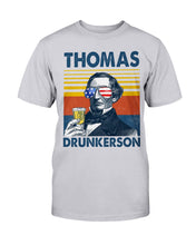 Load image into Gallery viewer, US Drink Thomas Drunkerson V-Neck T-Shirt - Independence Day - Happy 4 Of July
