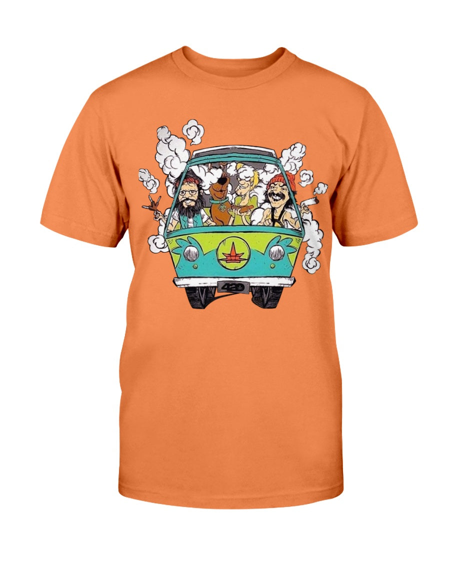 CHEECH AND CHONG WITH SCOOBY SMOKE T-SHIRT