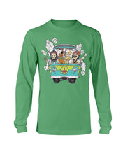 Load image into Gallery viewer, CHEECH AND CHONG WITH SCOOBY SMOKE T-SHIRT Unisex Long Sleeve Tee
